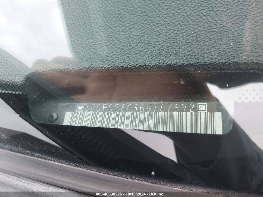 2011 Chevrolet Silverado 1500 Lt VIN: 3GCPCSE05BG167592 Lot: 40630226