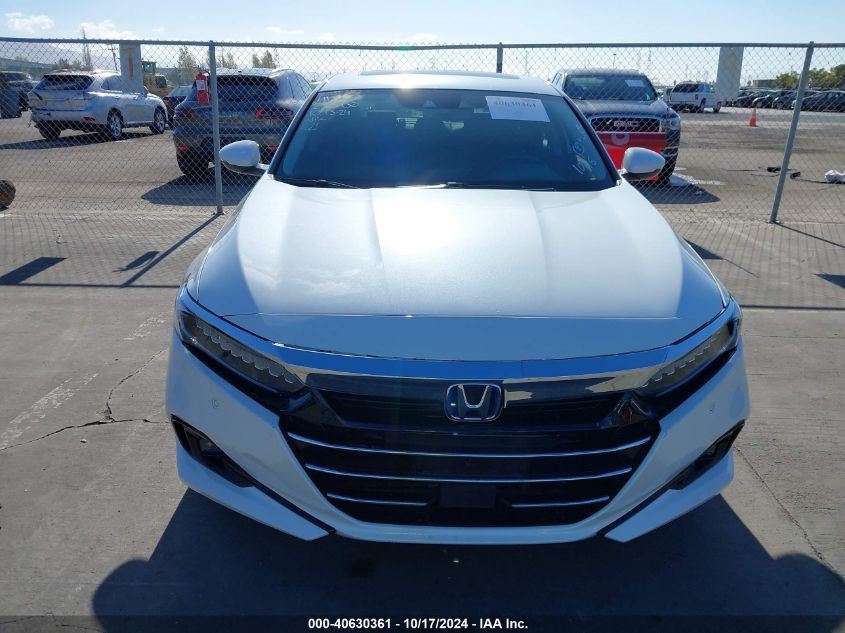 2022 Honda Accord Hybrid Touring VIN: 1HGCV3F97NA004541 Lot: 40630361