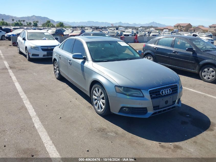 2010 Audi A4 2.0T Premium VIN: WAUFFAFL2AN036693 Lot: 40630476