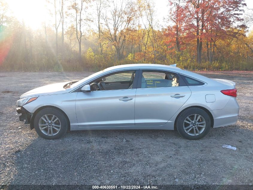 2015 Hyundai Sonata Se VIN: 5NPE24AF5FH010352 Lot: 40630551