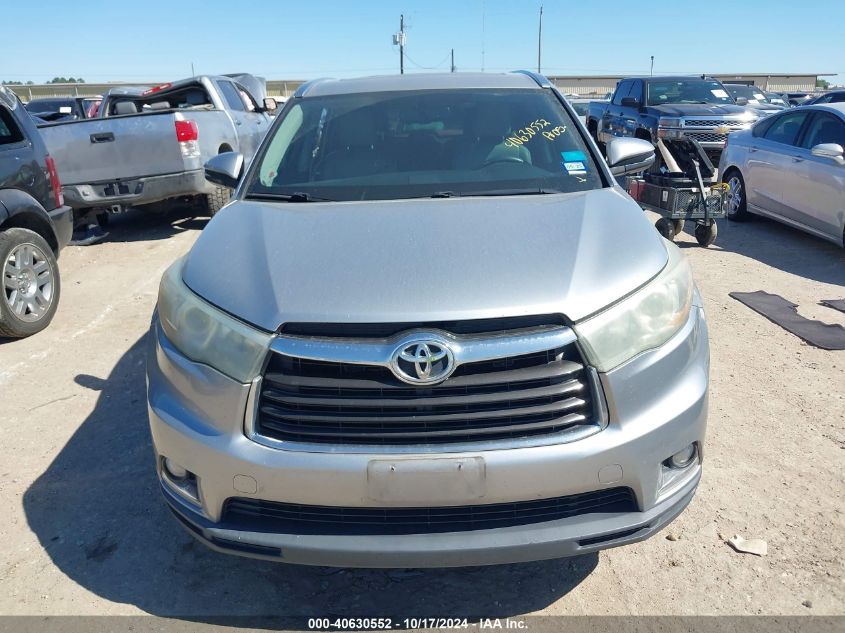 2015 Toyota Highlander Limited V6 VIN: 5TDYKRFH5FS118811 Lot: 40630552