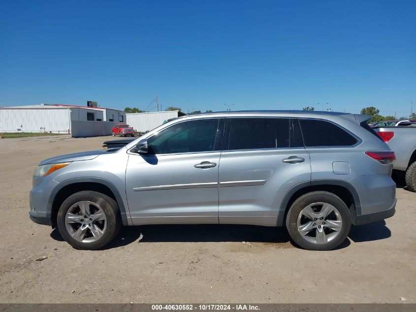 2015 Toyota Highlander Limited V6 VIN: 5TDYKRFH5FS118811 Lot: 40630552