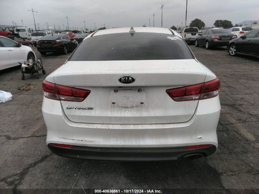 2016 Kia Optima Lx VIN: KNAGT4L34G5075569 Lot: 40630561