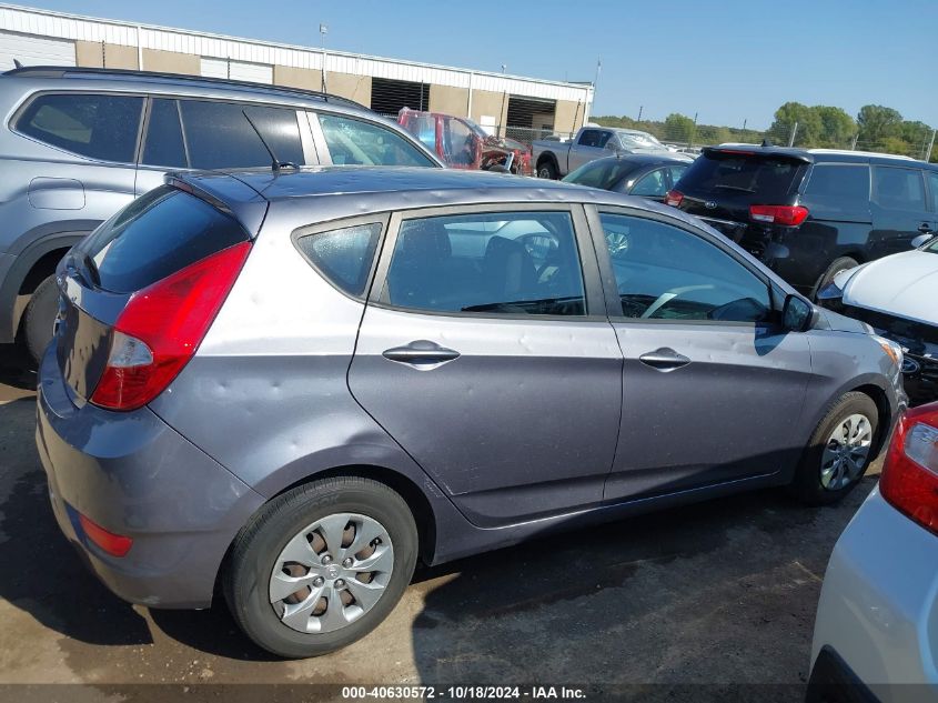 2016 Hyundai Accent Se VIN: KMHCT5AEXGU256818 Lot: 40630572