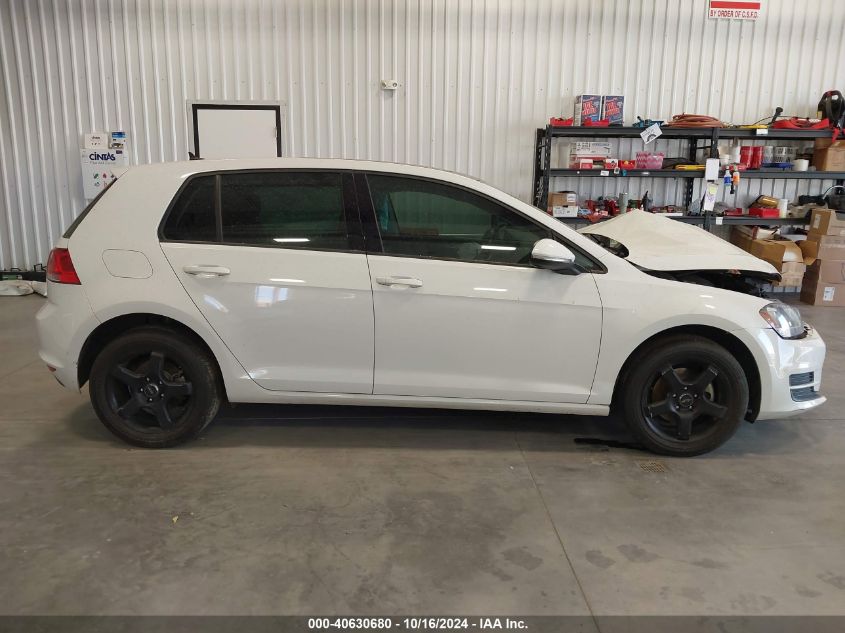 2015 Volkswagen Golf Tsi S 4-Door VIN: 3VW217AU7FM038330 Lot: 40630680