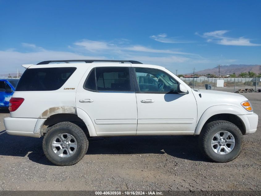 2001 Toyota Sequoia Limited V8 VIN: 5TDBT48A81S054875 Lot: 40630938