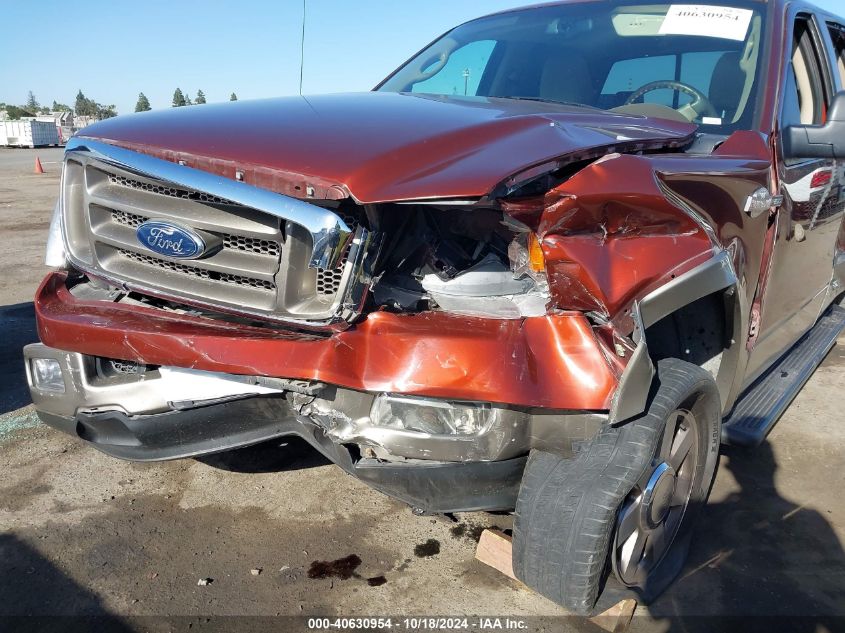 2005 Ford F-150 Lariat/Xlt VIN: 1FTPW12505KE26763 Lot: 40630954