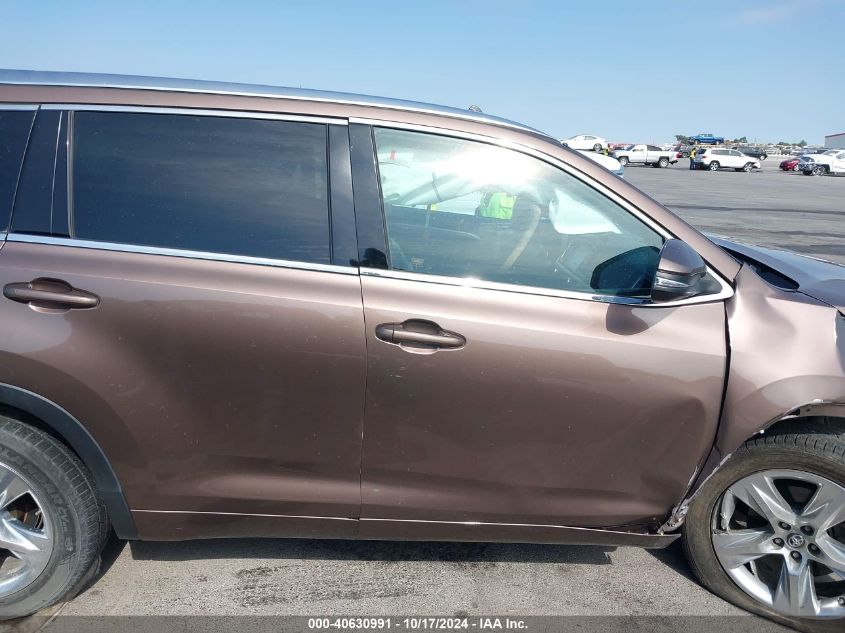 2017 Toyota Highlander Limited VIN: 5TDYZRFH2HS221036 Lot: 40630991