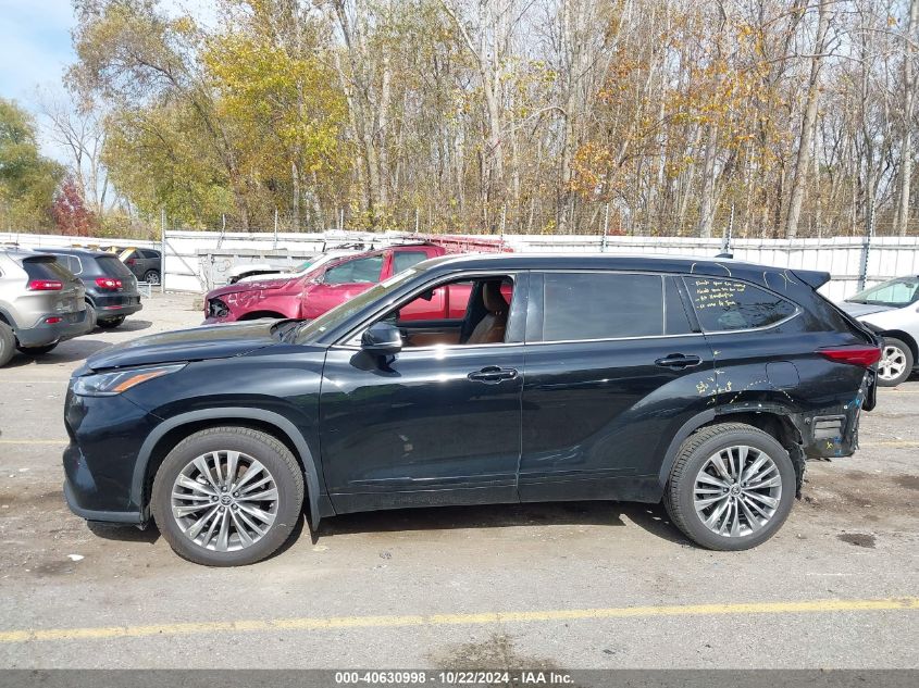 2020 Toyota Highlander Platinum VIN: 5TDFZRBHXLS003299 Lot: 40630998