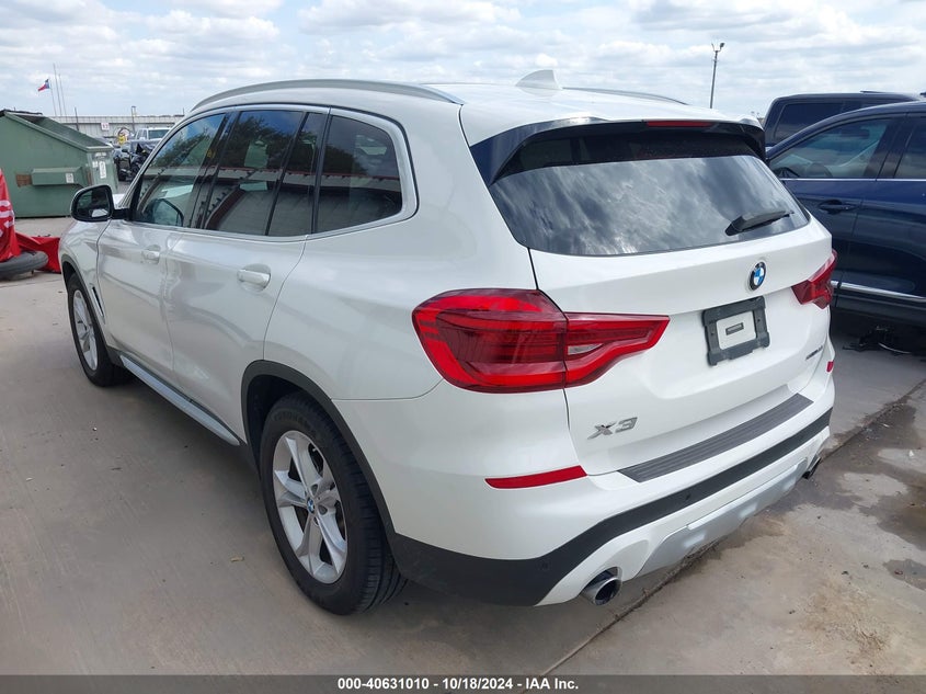 2019 BMW X3 SDRIVE30I VIN: 5UXTR7C59KLF28299