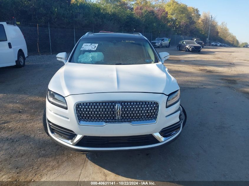 2020 Lincoln Nautilus Reserve VIN: 2LMPJ8KP2LBL20296 Lot: 40631141