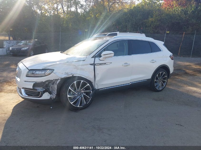 2020 Lincoln Nautilus Reserve VIN: 2LMPJ8KP2LBL20296 Lot: 40631141