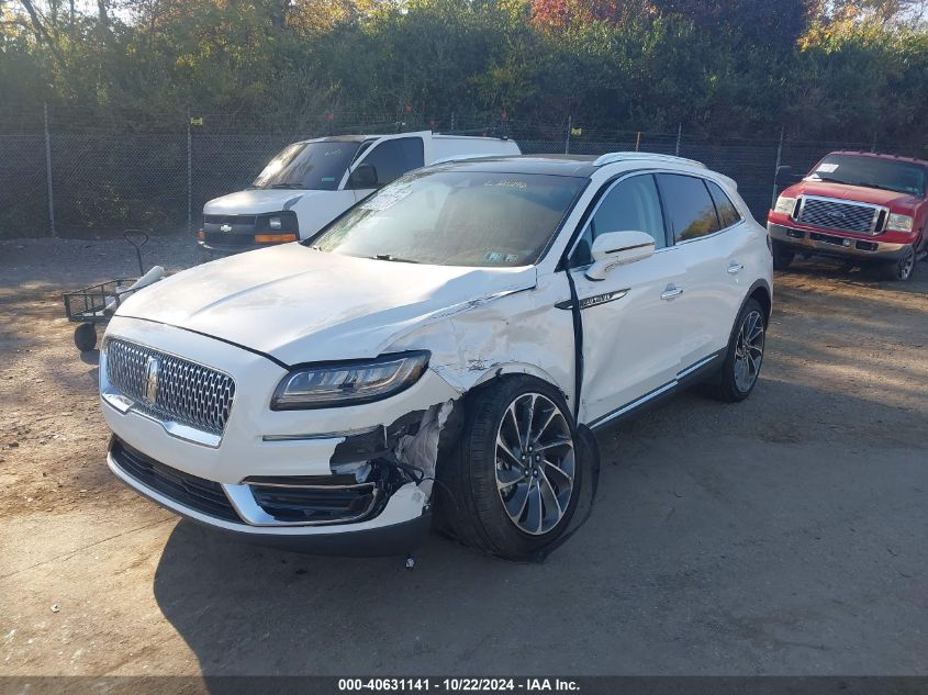 2020 Lincoln Nautilus Reserve VIN: 2LMPJ8KP2LBL20296 Lot: 40631141