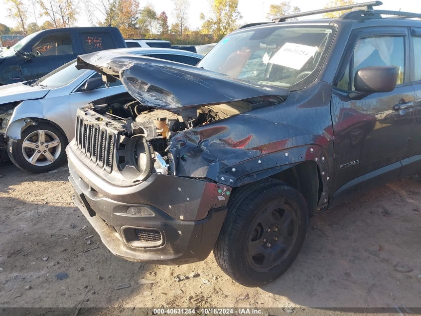 2016 Jeep Renegade Sport VIN: ZACCJBAT3GPD83340 Lot: 40631254