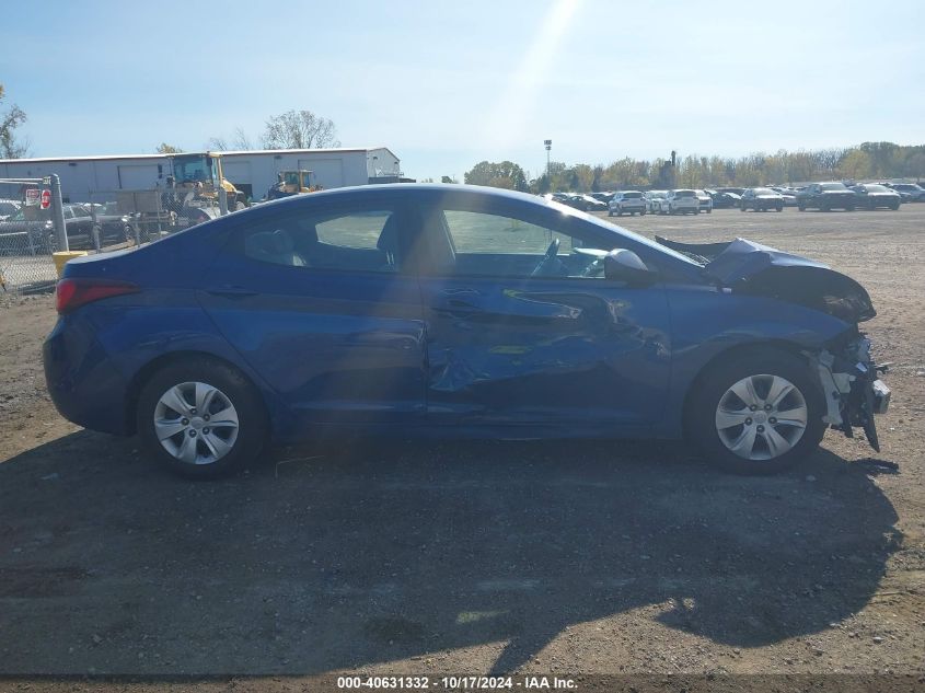 2016 Hyundai Elantra Se VIN: 5NPDH4AE5GH761115 Lot: 40631332