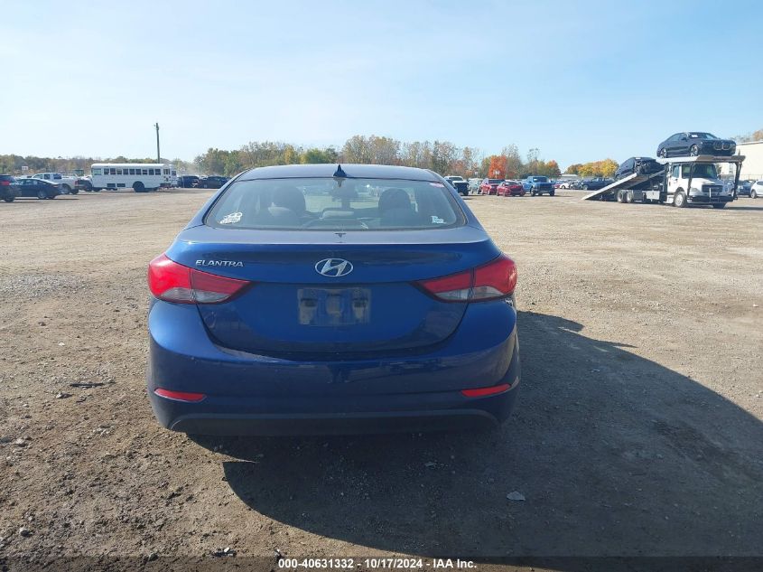 2016 Hyundai Elantra Se VIN: 5NPDH4AE5GH761115 Lot: 40631332