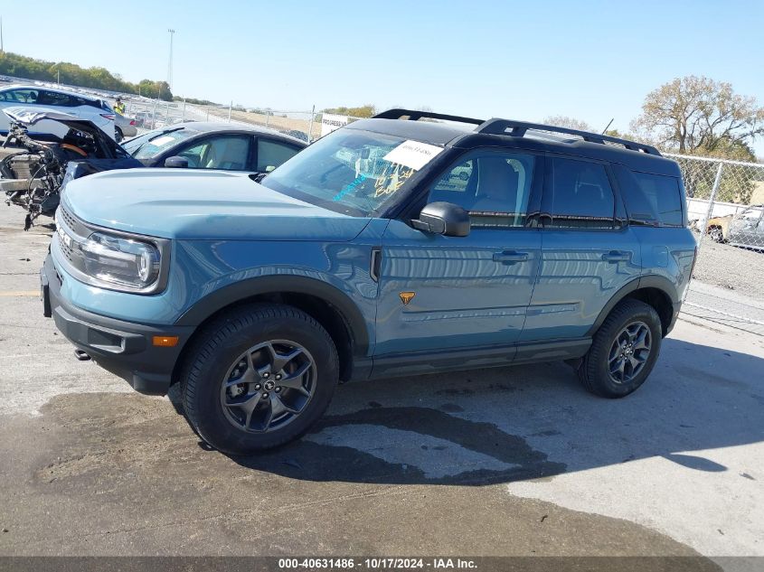 2021 Ford Bronco Sport Badlands VIN: 3FMCR9D93MRA88012 Lot: 40631486