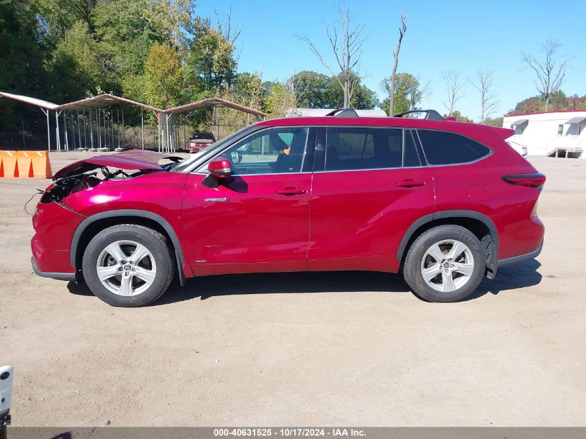 2020 Toyota Highlander Hybrid Le VIN: 5TDBBRCH7LS513255 Lot: 40631525