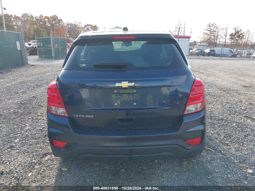 2018 Chevrolet Trax Ls VIN: 3GNCJNSB5JL348555 Lot: 40631598