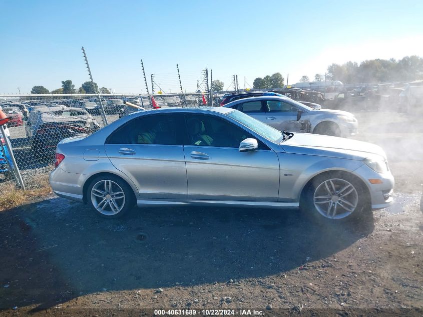 2012 Mercedes-Benz C 250 Luxury/Sport VIN: WDDGF4HB4CA617139 Lot: 40631689