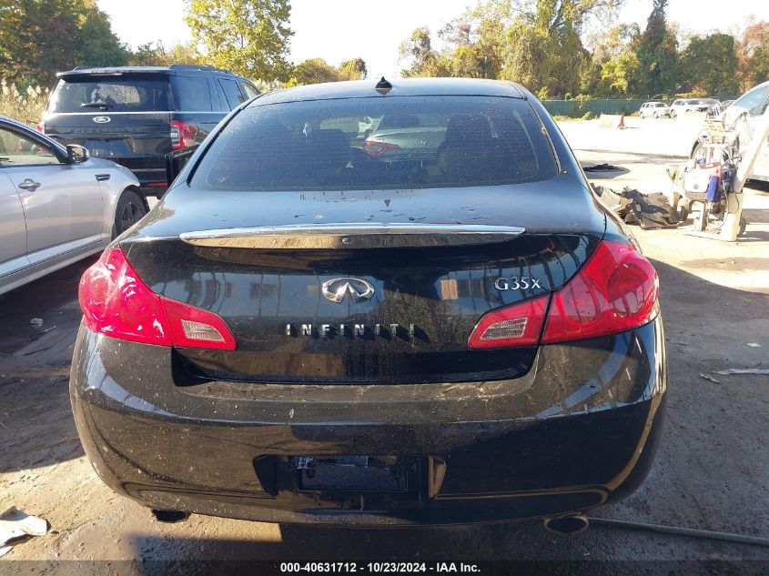 2008 Infiniti G35X VIN: JNKBV61FX8M266080 Lot: 40631712