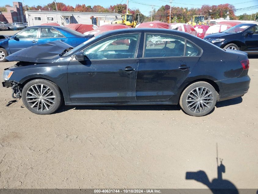 2016 Volkswagen Jetta 1.8T Sport VIN: 3VWD17AJ2GM222039 Lot: 40631744