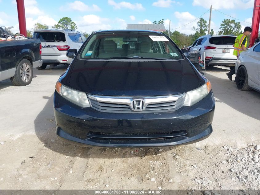 2012 Honda Civic Lx VIN: 19XFB2E55CE002276 Lot: 40631753