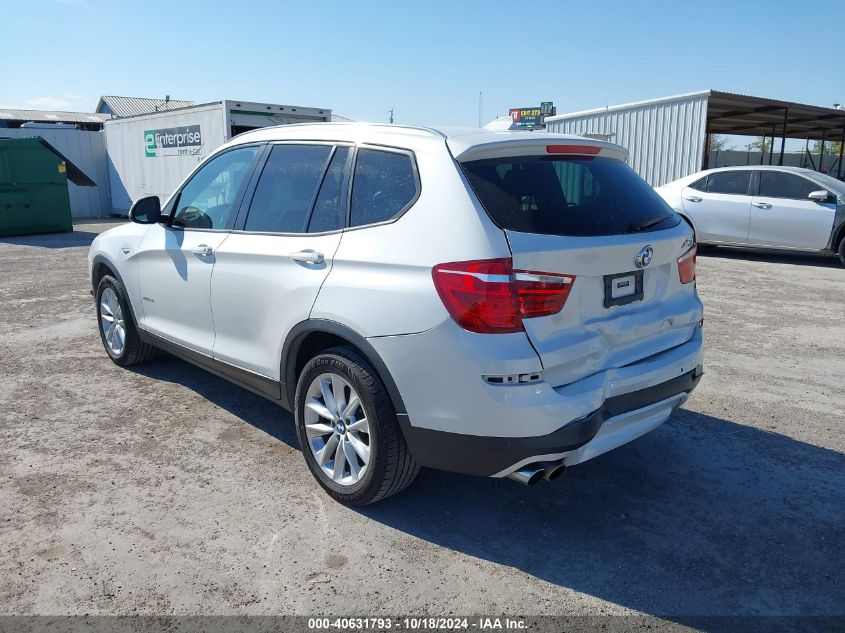 2017 BMW X3 XDRIVE28I - 5UXWX9C50H0T09060