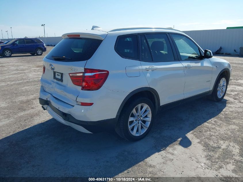 2017 BMW X3 XDRIVE28I - 5UXWX9C50H0T09060