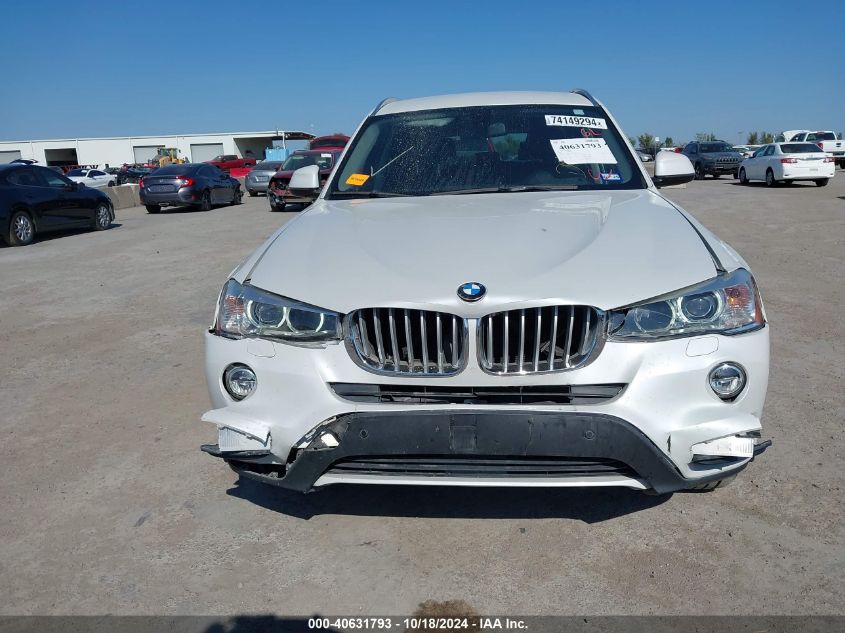 2017 BMW X3 XDRIVE28I - 5UXWX9C50H0T09060