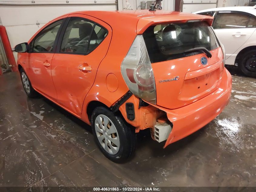 2012 Toyota Prius C Two VIN: JTDKDTB31C1017720 Lot: 40631863