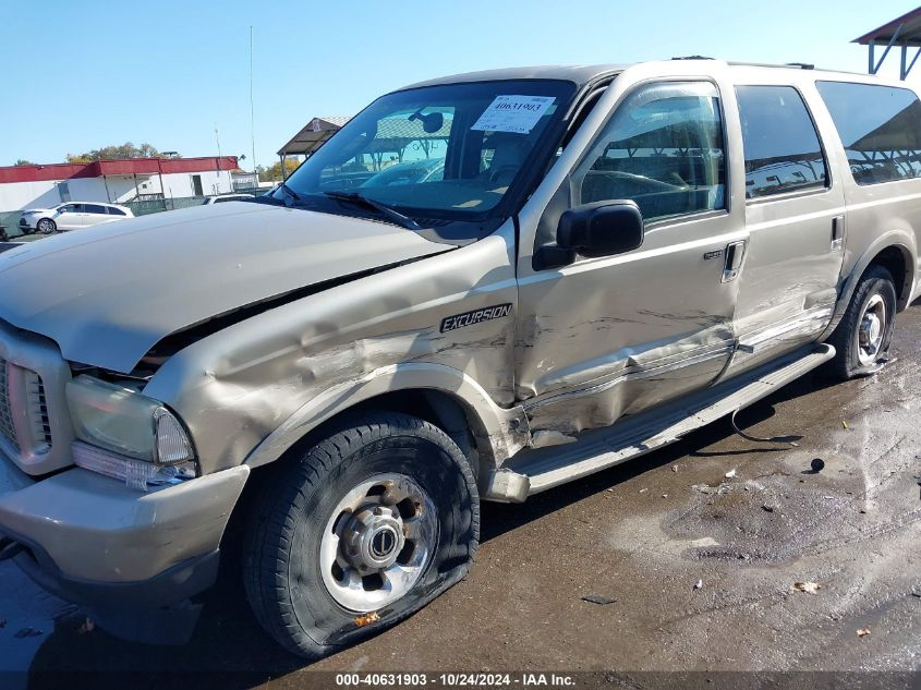 2004 Ford Excursion Limited VIN: 1FMNU43S84EA15302 Lot: 40631903