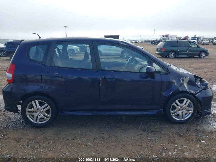 2008 Honda Fit Sport VIN: JHMGD38698S036264 Lot: 40631913