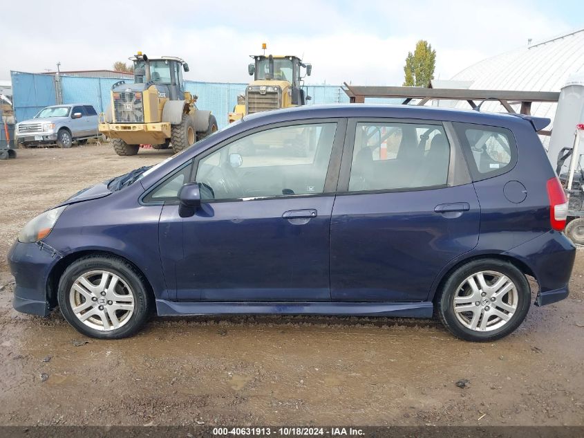 2008 Honda Fit Sport VIN: JHMGD38698S036264 Lot: 40631913