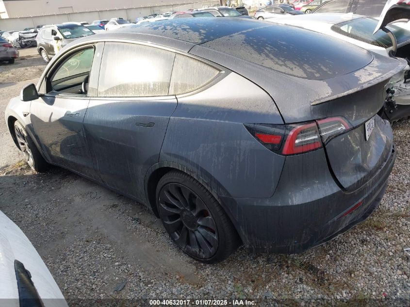 VIN 7SAYGDEF5PF701411 2023 Tesla Model Y, Awd/Perfo... no.3