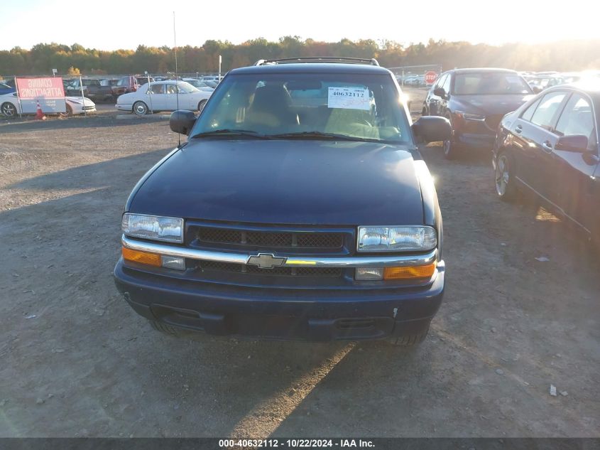 2001 Chevrolet Blazer Ls VIN: 1GNCS18W61K124986 Lot: 40632112