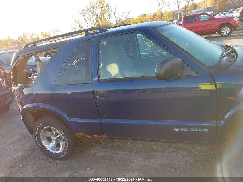 2001 Chevrolet Blazer Ls VIN: 1GNCS18W61K124986 Lot: 40632112