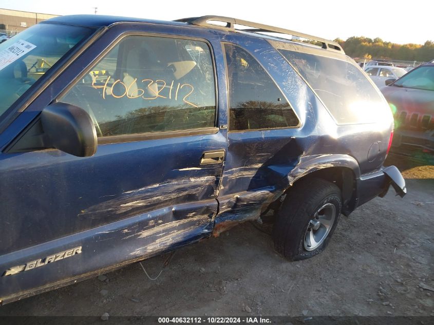 2001 Chevrolet Blazer Ls VIN: 1GNCS18W61K124986 Lot: 40632112