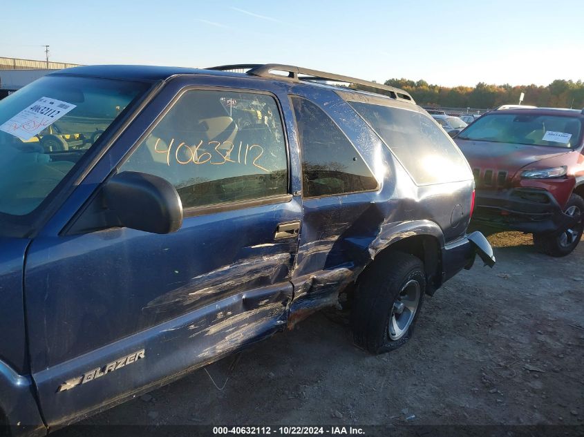 2001 Chevrolet Blazer Ls VIN: 1GNCS18W61K124986 Lot: 40632112