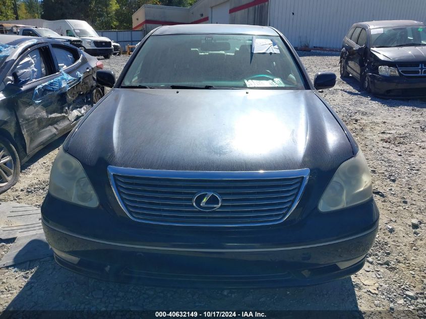 2005 Lexus Ls 430 VIN: JTHBN36F655007406 Lot: 40632149