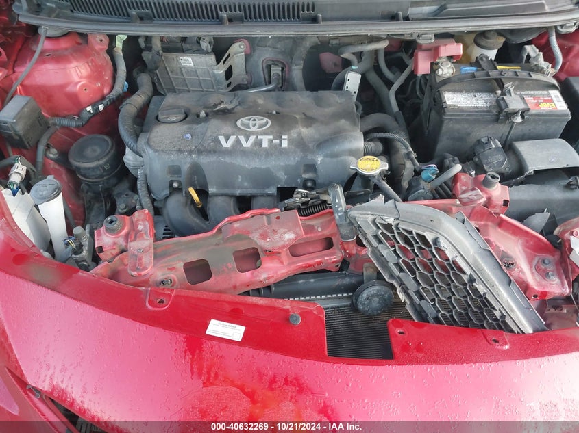 2010 TOYOTA YARIS VIN: JTDBT4K30A1365921