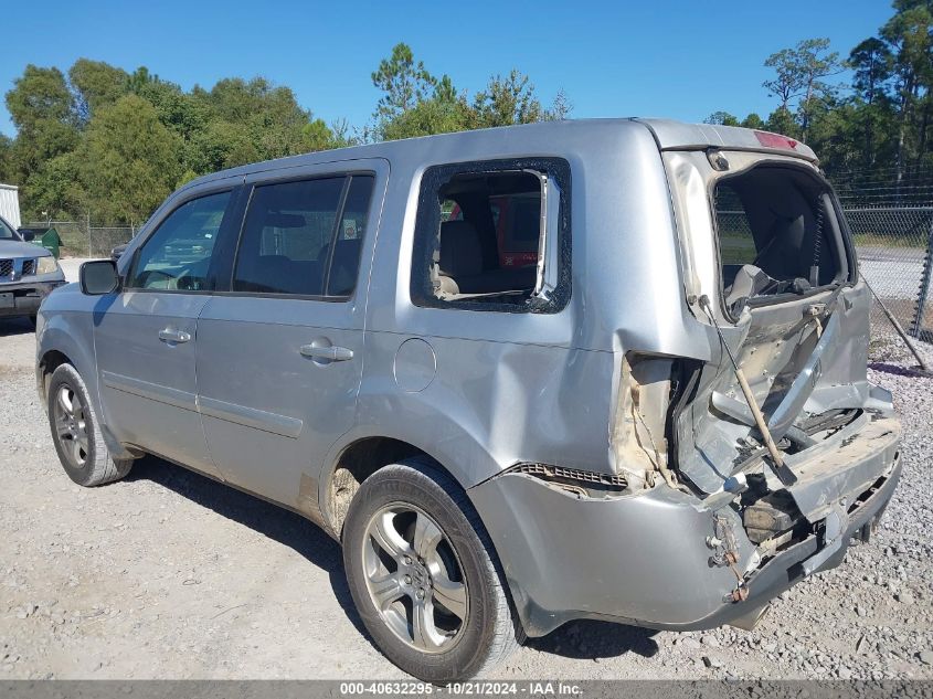 2012 Honda Pilot Ex-L VIN: 5FNYF3H72CB034712 Lot: 40632295