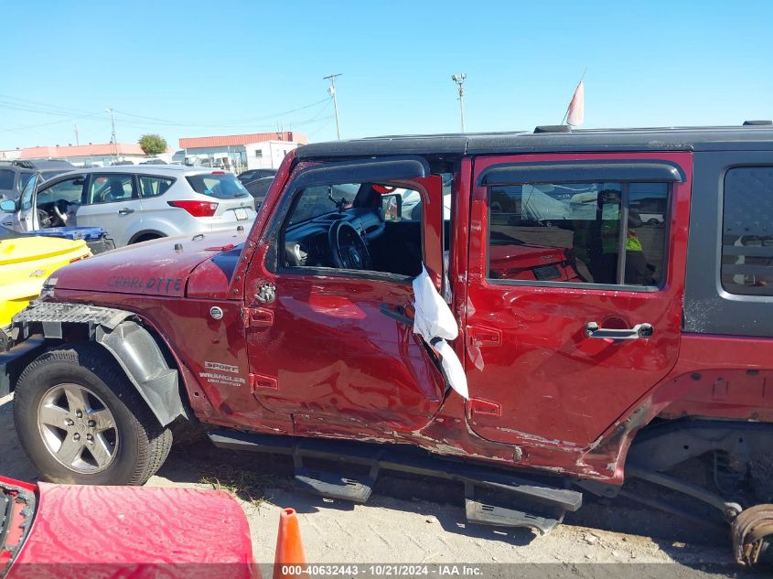 2012 Jeep Wrangler Unlimited Sport VIN: 1C4HJWDG0CL132740 Lot: 40632443