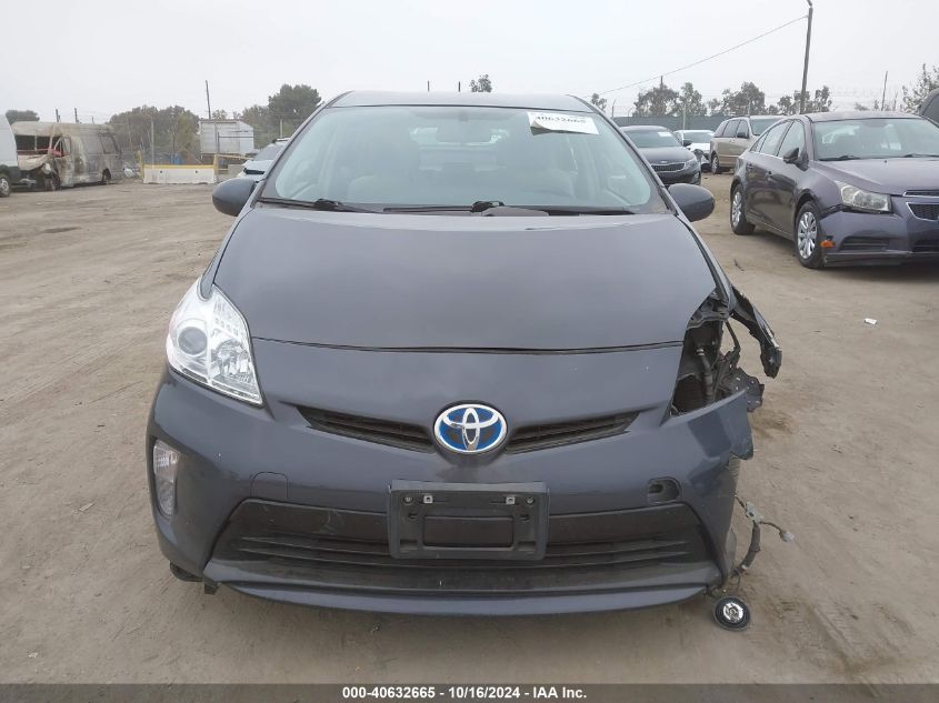 2012 Toyota Prius Three VIN: JTDKN3DU3C5524341 Lot: 40632665