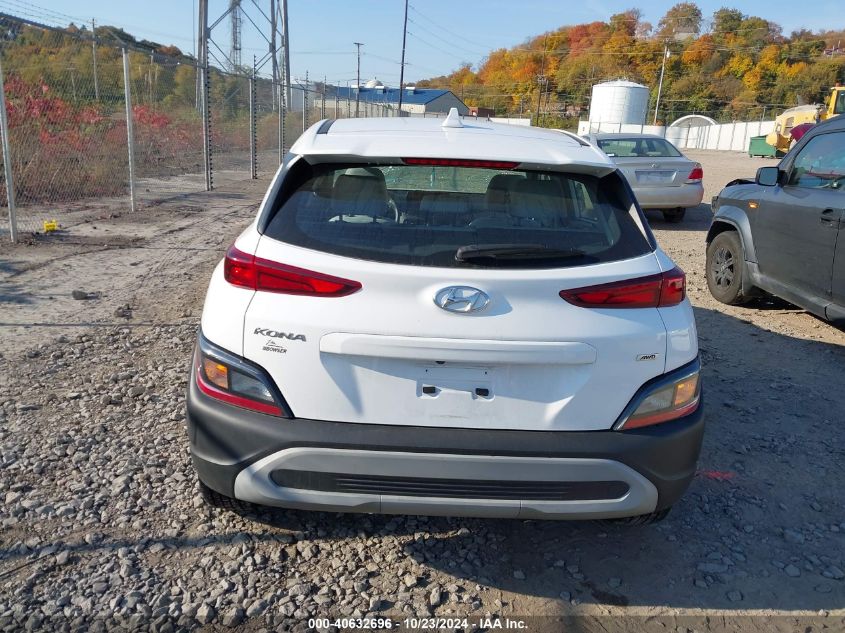 2022 Hyundai Kona Se VIN: KM8K2CAB8NU776005 Lot: 40632696