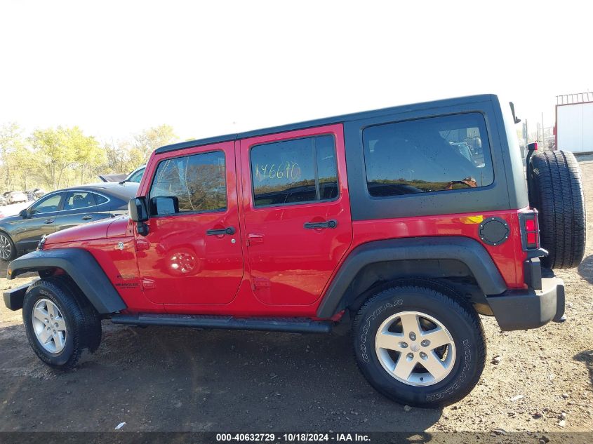 2013 Jeep Wrangler Unlimited Sport VIN: 1C4BJWDG6DL698117 Lot: 40632729