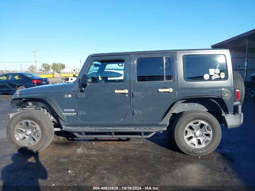 2017 Jeep Wrangler Unlimited Sport 4X4 VIN: 1C4BJWDGXHL597507 Lot: 40632828