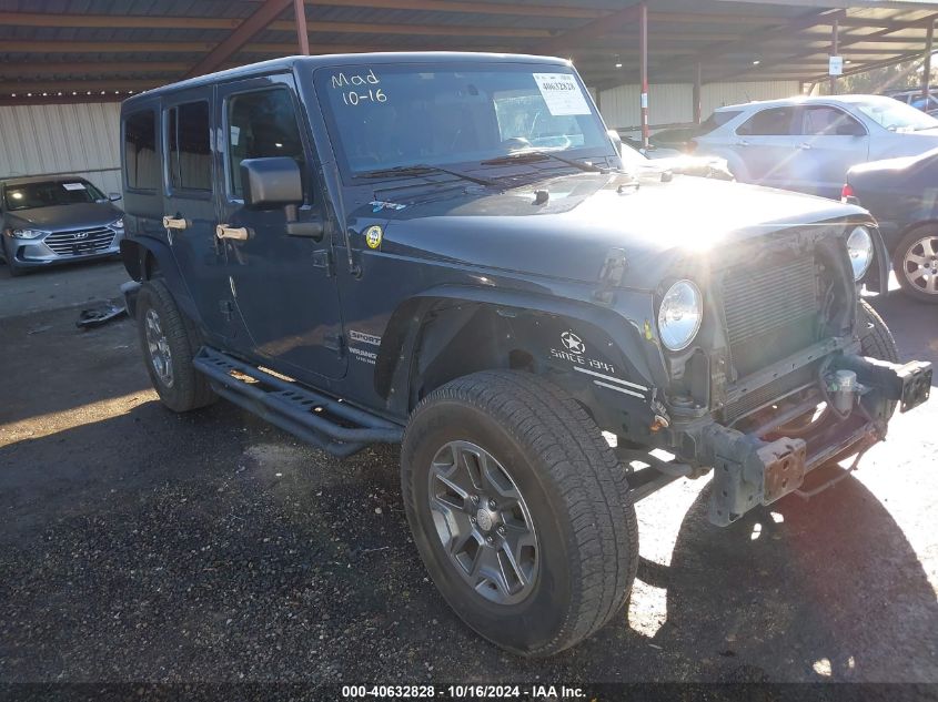 2017 Jeep Wrangler Unlimited Sport 4X4 VIN: 1C4BJWDGXHL597507 Lot: 40632828