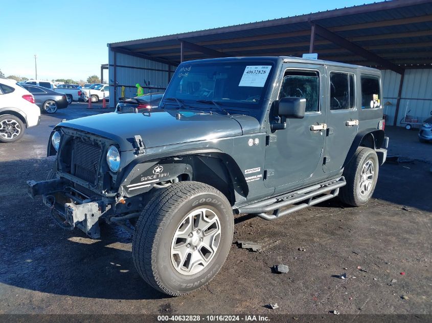 2017 Jeep Wrangler Unlimited Sport 4X4 VIN: 1C4BJWDGXHL597507 Lot: 40632828