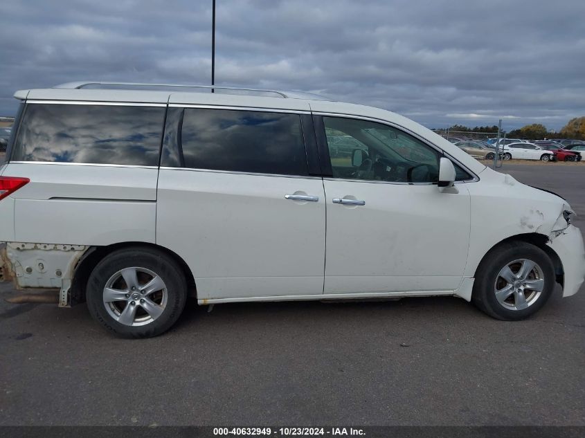 2013 Nissan Quest Sv VIN: JN8AE2KP0D9067618 Lot: 40632949